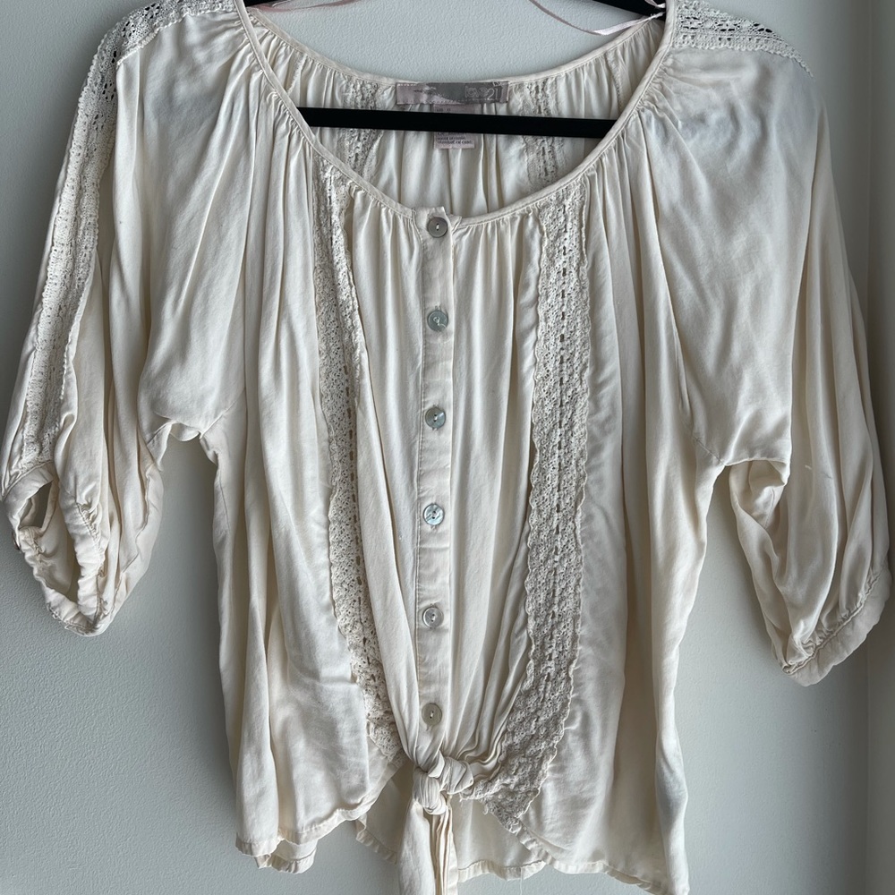 F21 CROPPED BLOUSE